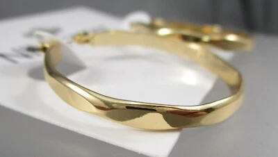 Nuevos Pendientes Perforados con Poste Aro Abierto Diseño Elegante Tono Dorado NINE WEST 59D Foto 1 de 4