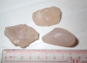 Gobi Desert Agate Translucent Freeform Raw Stone 51.6 gram 3 pieces Lot - Picture 1 of 7