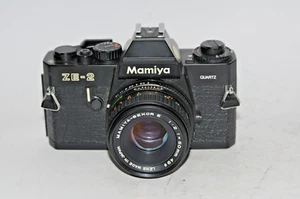 Mamiya ZE 2 Quartz 35mm Film Camera w/ Mayima Secor E 50mm F2 - Picture 1 of 5
