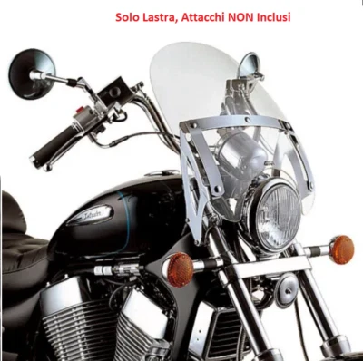 GIVI Parabrezza Trasparente senza Attacchi per Honda VT Shadow 750 2004-2014 - Immagine 1 di 4