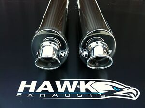 Aprilia Falco SL 1000 Pair Stainless Oval Exhaust Cans Silencers Road Legal