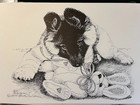 Belgian Tervuren puppyy Limited edition signed Print by Martha Van Loan