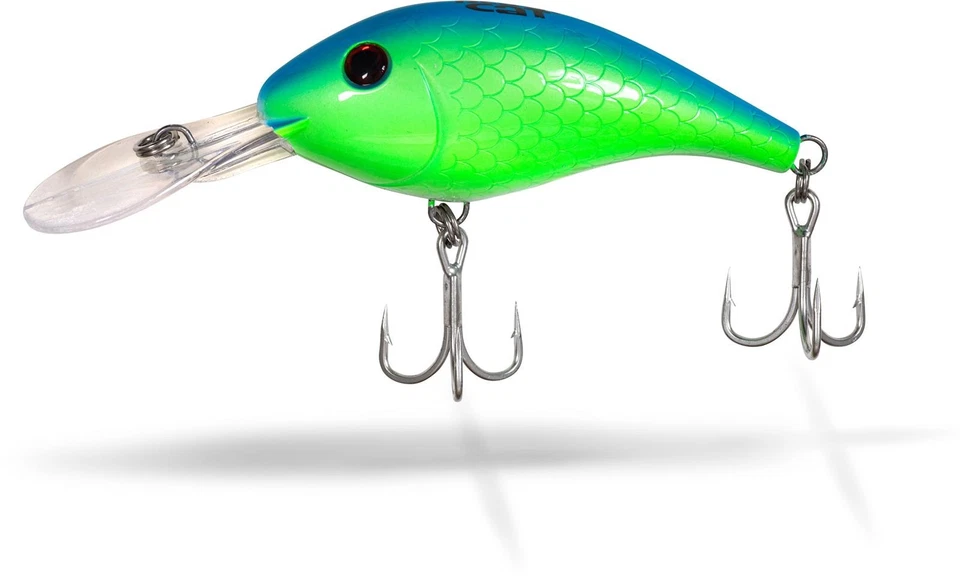 Black Cat Baby Cranker 12cm 25g - Special Green Waller Kunstköder Wobbler 3m - Bild 1 von 1