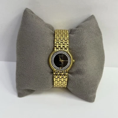 Reloj Raymond Weil Fidelio 4702 para dama tono dorado con esfera negra y bisel de cristal Foto 1 de 4