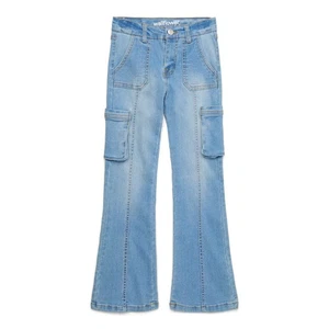 Wallflower Girls Flare Leg Jeans Medium Light Wash Size 12 - Picture 1 of 7