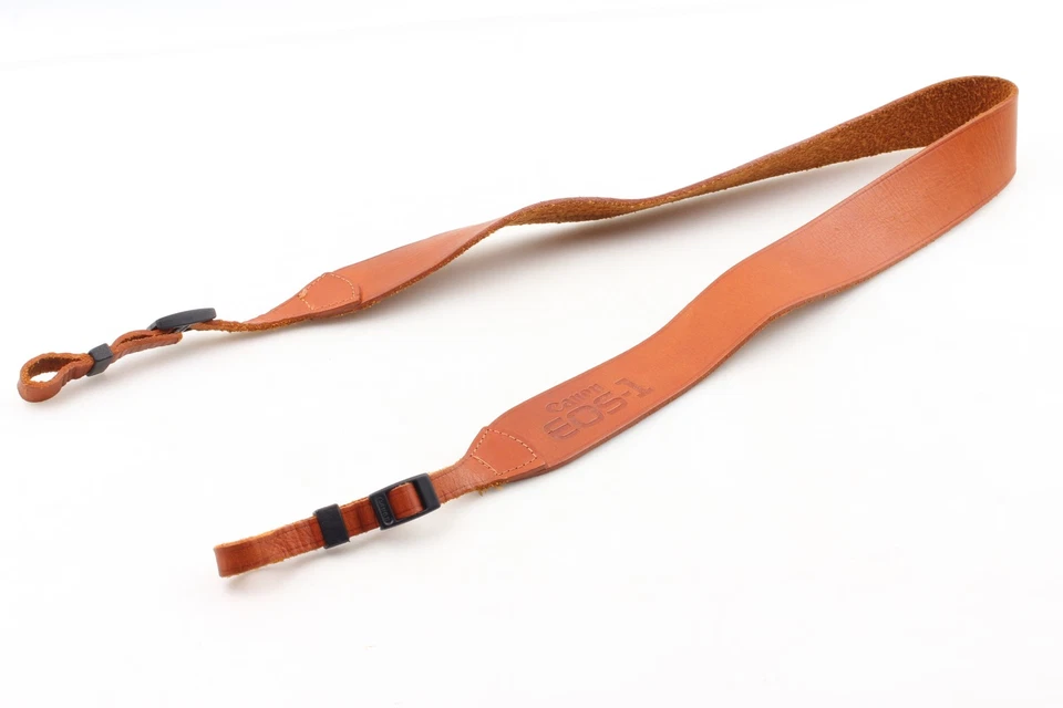 Correa de hombro de cuero marrón para cámara Canon rara [casi como nueva] para EOS-1 de JAPÓN Foto 1 de 4