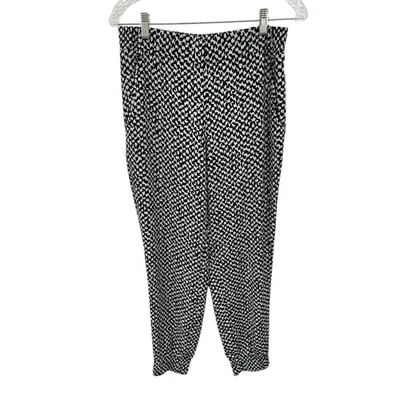 Joggers Theory Persia estampado pata de gallo negro blanco talla mediana Foto 1 de 4