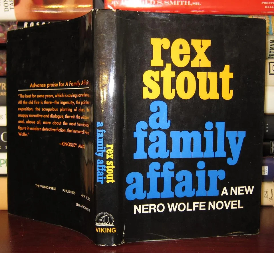 Stout, Rex A FAMILY AFFAIR :  A Nero Wolfe Novel 1st Edition 1st Printing Foto 1 de 1