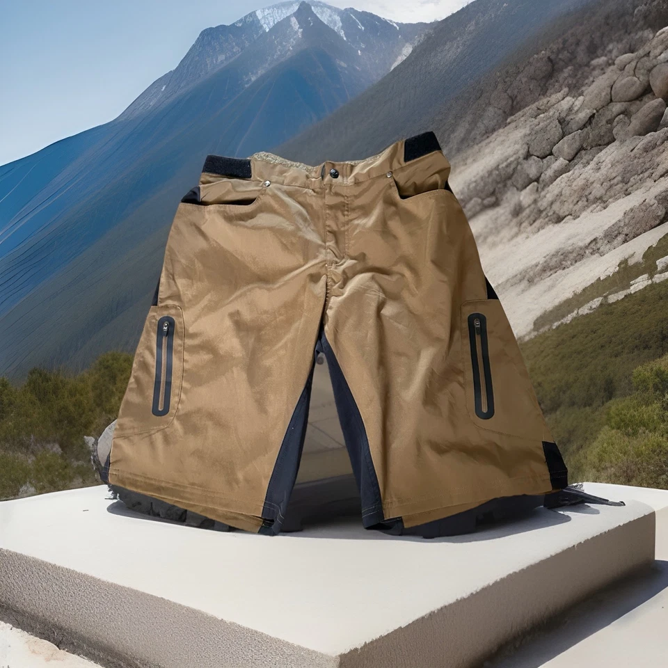 Pantalones Cortos de Ciclismo Zoic Ether Para Hombre XL Elastizados Marrón Atléticos con Forro  Foto 1 de 4