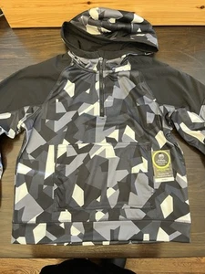 Athletic Works Youth Boys Black Camo Hoodie Jacket Size L (10-12 Husky Tags on - Picture 1 of 15