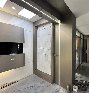 Wandpaneele Deckenpaneele Champagner Metall Optik, Wasserdicht,ca.260x122cm,8mm - Bild 1 von 12