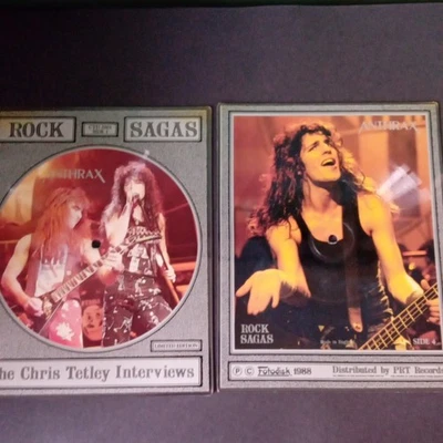 Anthrax. The Chris Tetley Interviews, Rock Sagas 1988 Double picture discs 7" - Image 1 of 4