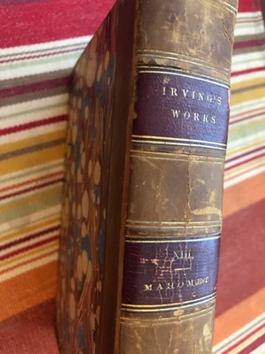 MOHAMET AND HIS SUCCESSORS 1856 by WASHINGTON IRVING VF LEATHER - Imagem 1 de 4