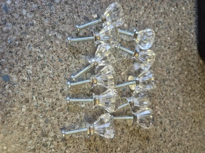 11 Small Draw / Cupboard Knobs with Screws - Image 1 of 4