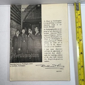 Vintage Booklet WWII Northampton US Armed Forces In UK Soldiers Guide Militaria - Picture 1 of 2