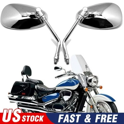 Chrome Motorcycle Rear View Side Mirrors For Yamaha 1300 1100 950 650 250 NEW Foto 1 de 4