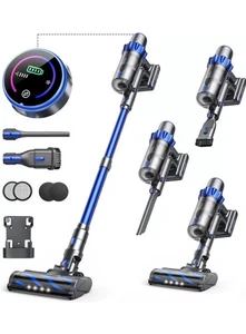 INTETURE Cordless Vacuum Cleaner 450W/40Kpa, Powerful Stick Hoover Pets, Carpet - Picture 1 of 7