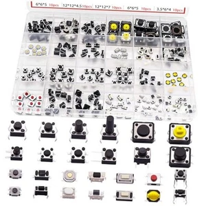 260pcs Micro Momentary Tact Switch Tactile Push Button Switch 26 Values 4 - Picture 1 of 7