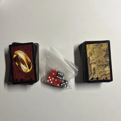 Lord Of The Rings Risk Trilogy Game Replacement 123 Cards And Dice 2003 Read* - Image 1 of 4
