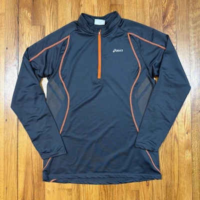 Pullover Asics 1/4 Cremallera Cuello Simulado Mujer L Correr Rendimiento Atlético Gris Foto 1 de 4