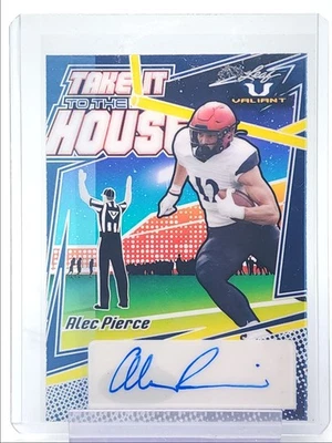 ALEC PIERCE 2022 LEAF VALIANT TAKE IT TO THE HOUSE AUTOGRAPH AUTO 1/1 Q5839 - Image 1 of 2