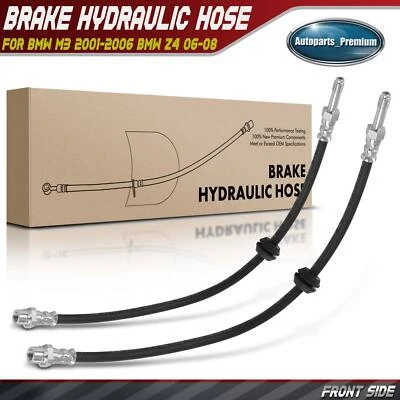 2x Manguera hidráulica de freno delantera izquierda y derecha para BMW M3 2001-2006 BMW Z4 2006-2008 Foto 1 de 4