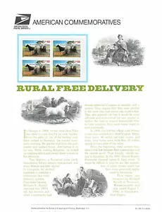 # 495 32c Rural Entrega Gratuita # 3090 1996 USPS PANEL DE ESTAMPILLAS CONMEMORATIVAS - Imagen 1 de 2