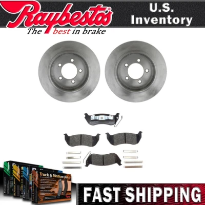 Rotores de freno traseros y pastillas de freno de cerámica para Ford Explorer Sport Trac 2007 NUEVO Foto 1 de 4