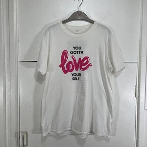 Melanie C Tour T Shirt 2019 White Sink The Pink You Gotta Love Yourself - Picture 1 of 8