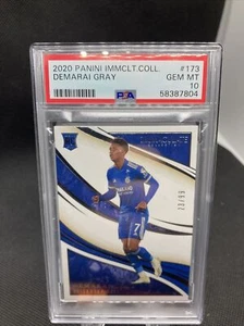 2020 Panini Immaculate #173 Demarai Gray Rookie RC /99 PSA 10 Gem Mint 29G - Picture 1 of 2