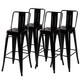 Black Bar Stools Table Set Metal Breakfast High Pub Table Chair Kitchen Furnitur Black Bar Stools Table Set Metal Breakfast High Pub Table Chair Kitchen Furnitur