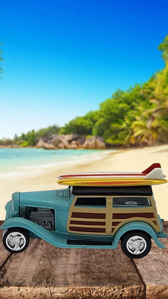 Johnny Lightning 1932 Ford Woody Surf Rods serie Dan Fink's Speedwagon SUELTO Foto 1 de 4