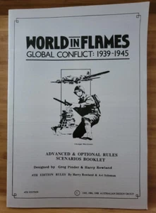 Juego de guerra ADG World in Flames con hojas de contador de Fatal Alliance sin perforar sin caja - Imagen 1 de 20