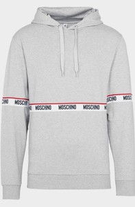 moschino blue moletom com capuz