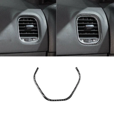Guarnição de tampa de ventilação de ar interior de fibra de carbono para Dodge Charger 2011-2014 - Imagem 1 de 4