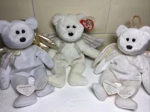 TY Beanie Babies Bears Halo I II HERALD 3 für einen Preis lose Etiketten - Bild 1 von 12