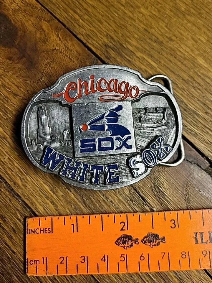 1988 Chicago White Sox Metal Belt Buckle - VTG Siskiyou  - Image 1 of 4