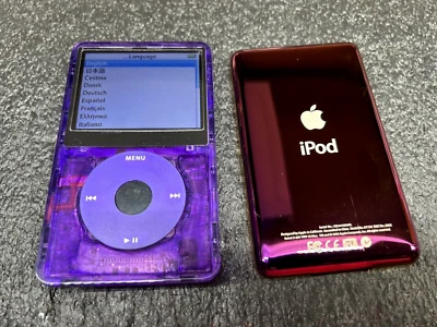 APPLE  iPOD  CLASSIC 5.5th Atomic Purple Plum 256gb SSD Wolfson DAC Mega Bat - Image 1 of 3