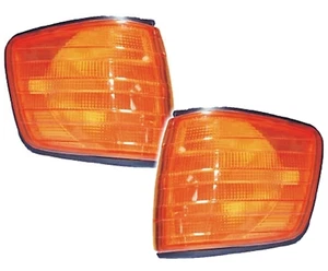 Frontblinker Set für Mercedes S-Klasse W126 Limo in gelb oranger Blinker - Bild 1 von 5