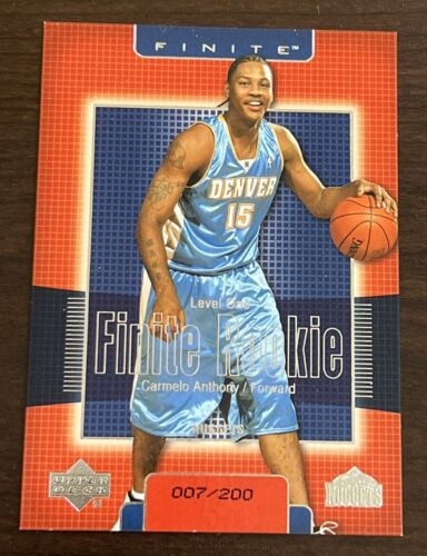 2003 Carmelo Anthony Rookie Card - SP /200 -Upper Deck Finite  #240