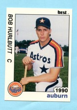 1990 Minor League Cards  #7 Bob Hurlbutt - Auburn Astros