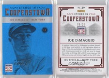 2015 Panini Cooperstown Etched in Gem Sapphire /10 Joe DiMaggio #39 HOF