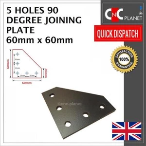 5 Hole Corner Joining Plate 90 Degree angle bracket 2020 V-slot Aluminum profile - Picture 1 of 5