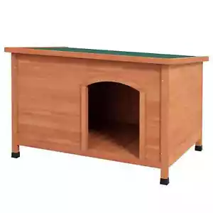 Wooden Dog Kennel, Outdoor Pet House, with Removable Floor, Openable Roof - Picture 1 of 11