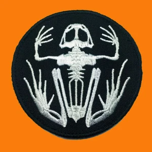 NAVY FROGMAN SKELETON TACTICAL COMBAT 3 INCH HOOK SEAL PATCH - Picture 1 of 1