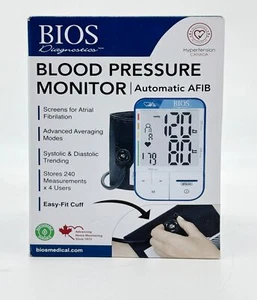 Accurate BIOS AFIB Blood Pressure Monitor - Automatic, Easy-to-Use, Portable - Picture 1 of 3