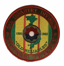 US ARMY VIETNAM 9TH NINTH INFANTRY DIVISION PATCH OLD RELIABLES VETERAN