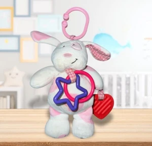 Kids Preferred 2009 Pink Puppy dog Plush Animal Rattle Buddies - Picture 1 of 2