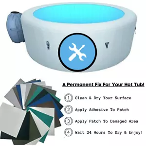 HOT TUB SPA INFLATABLE REPAIR KIT WEATERPROOF HEAVY DUTY PATCHES FOR HOT TUBS - Picture 1 of 5
