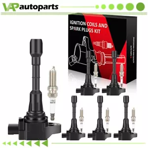 6 For 3.5L EX35 FX35 G25 G35 JX35 M35 M35h Maxima Ignition Coil & Spark Plug - Picture 1 of 8